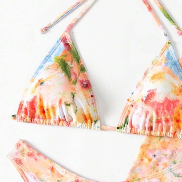 4 piece multicolor boho swim set - Picture 7 of 7